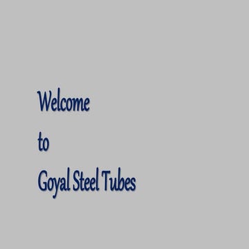 Structural Tubes and Pipe | PPTX
