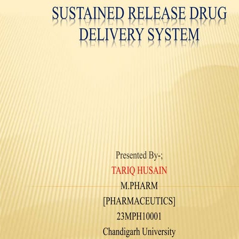 sustained release drug delivery system.pptx