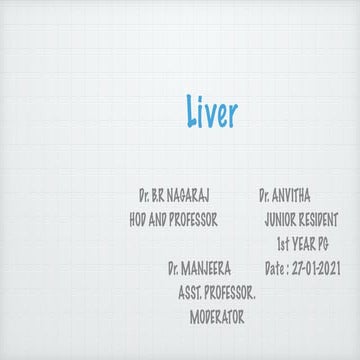 Power point presentation on Radiological anatomy of Liver