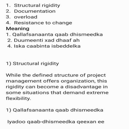 Presentation projects management  systems