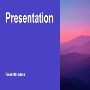 Presentation format from microsoft presentation