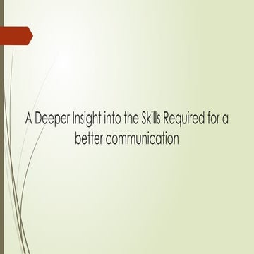 Communication skills: LSRW | PPTX