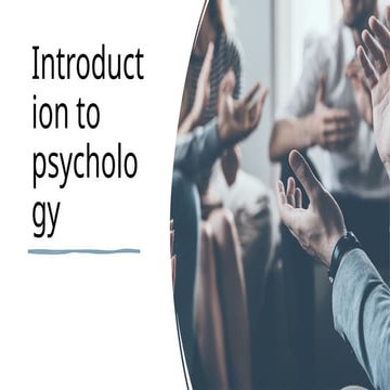 Brief And Simple Introduction About Psychology Pptx