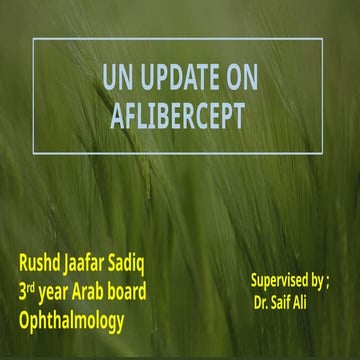 an update on aflibercept 8 mg , with newest clinical studies