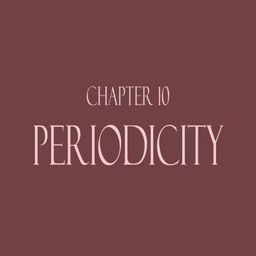 Periodicity, Trends, and why they're different