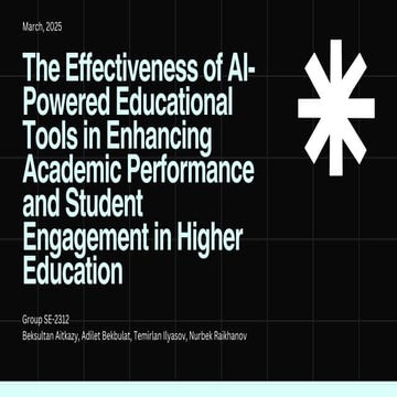 The effectiveness of ai powered educational tools in enhancing academic perfo...