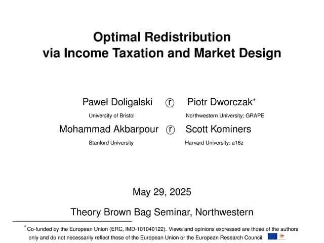 Optimal Redistribution via Income Taxation and Market Design
