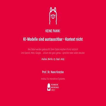 KI-Modelle sind austauschbar -  Kontext nicht