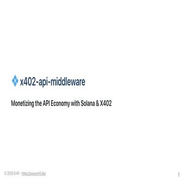 Monetizing the API Economy with Solana & X402