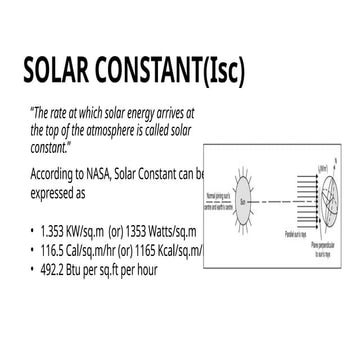 Solar Constant general information powerpoint | PPTX