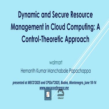 Dynamic and Secure Resource Management in Cloud Computing: A Control ...