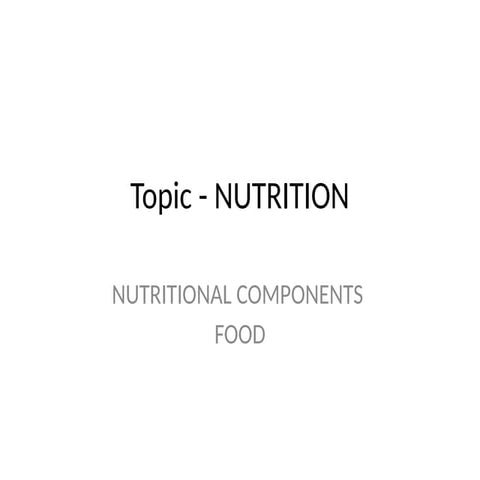 macronutrients and micronutrients | PPTX