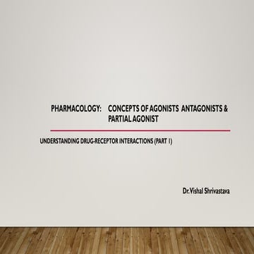 Concepts of agonist and antagonist receptors | PPTX
