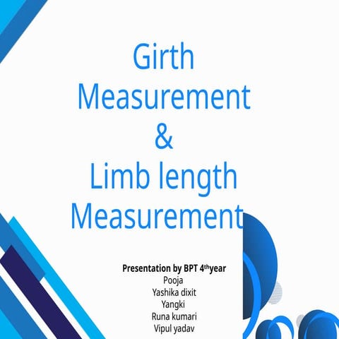 Leg length measurements | PPTX