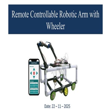 Remote Controllable Robotic Arm with Wheeled Mobility Using ESP32 IoT ...