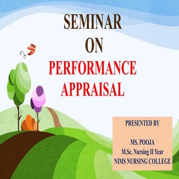 PERFORMANCE APPRAISAL
