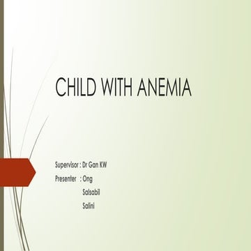 Anemia in Child