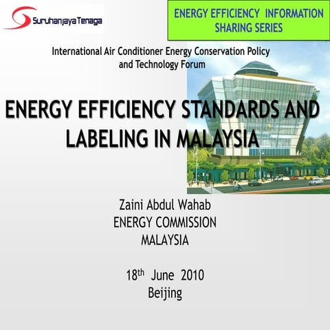 Energy Efficiency Standard and labeling in Malaysia 2010 | PDF