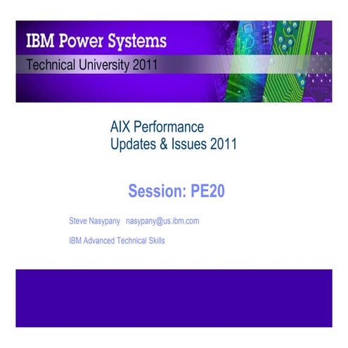 Presentation   aix performance updates & issues