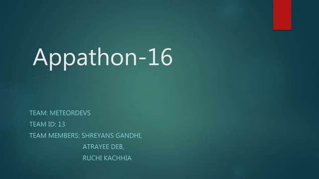 Appathon'16, DAIICT