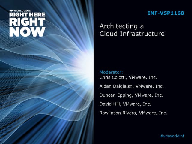Presentation   architecting a cloud infrastructure