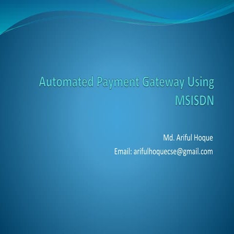 Automated Payment Gateway for small shops