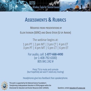 Presentation: Assessments & Rubrics