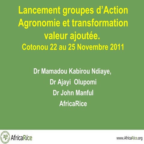 Presentation atf launch