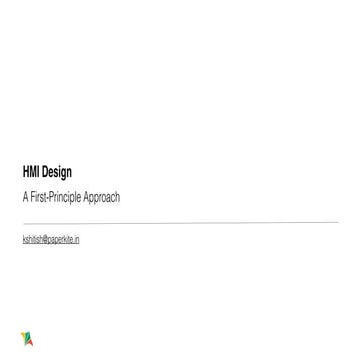 Automotive HMI Design - An Introduction | PDF