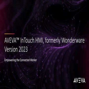 Presentation- AVEVA InTouch HMI Version 2023