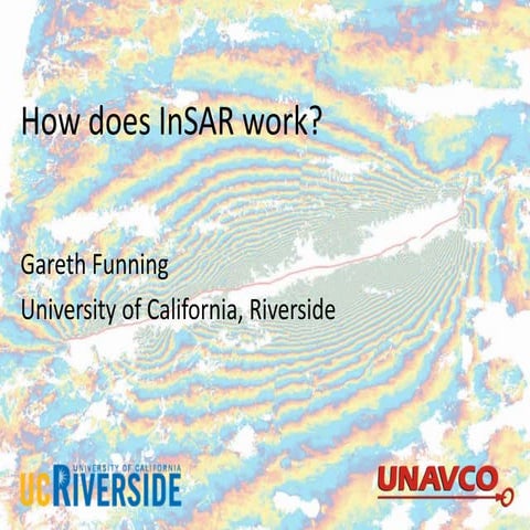 Presentation on the background theory of InSAR