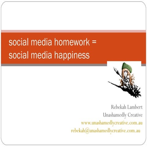 Presentation  - How to enjoy Social Media happiness