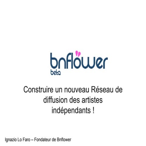Presentation BnFlower conference sur le P2P