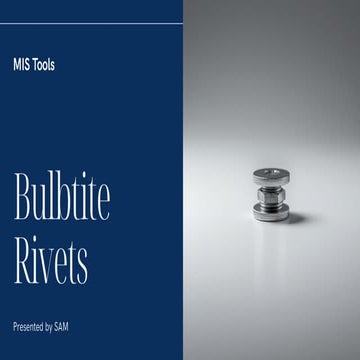 Bulbtite Rivets – The Professional Choice for Blind Fastening | PDF