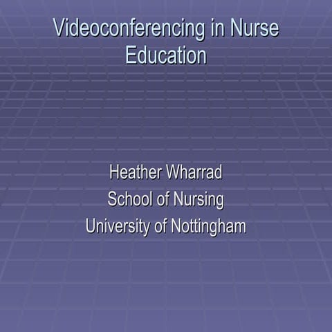 Presentation by Heather Wharrad