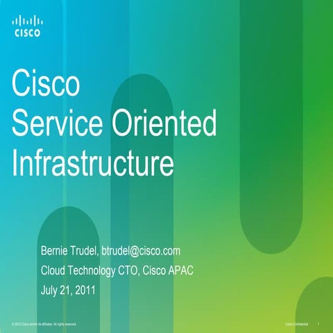 Presentation   cisco service oriented infrastructure
