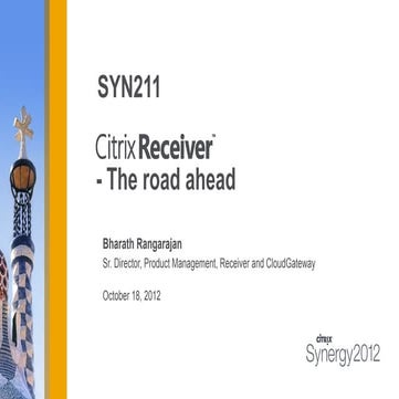 Presentation   citrix receiver road