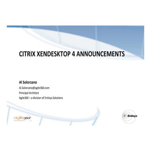 Presentation   citrix xen desktop 4 webinar