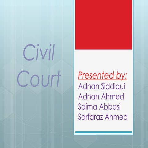 Presentation   civil courts