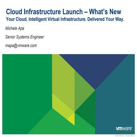 Presentation   cloud infrastructure launch – what’s new