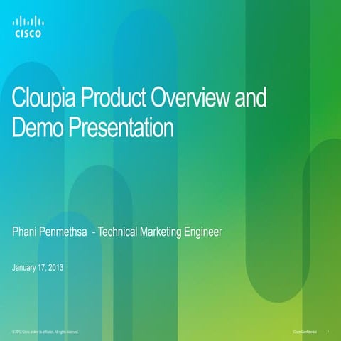 Presentation   cloupia product overview and demo