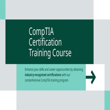 Presentation - CompTIA Certification Training Course.pptx