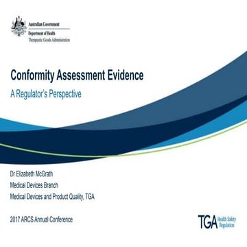 Presentation: Conformity assessment evidence