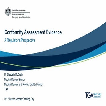Presentation: Conformity Assessment Evidence