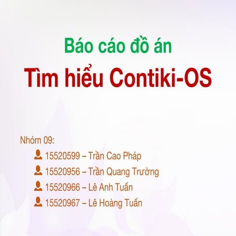 Presentation Contiki OS - Vietnamese