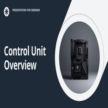 What are Control Units in Computer Architecture | PPTX