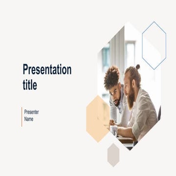 Hexagon presentation light 15 page presentation