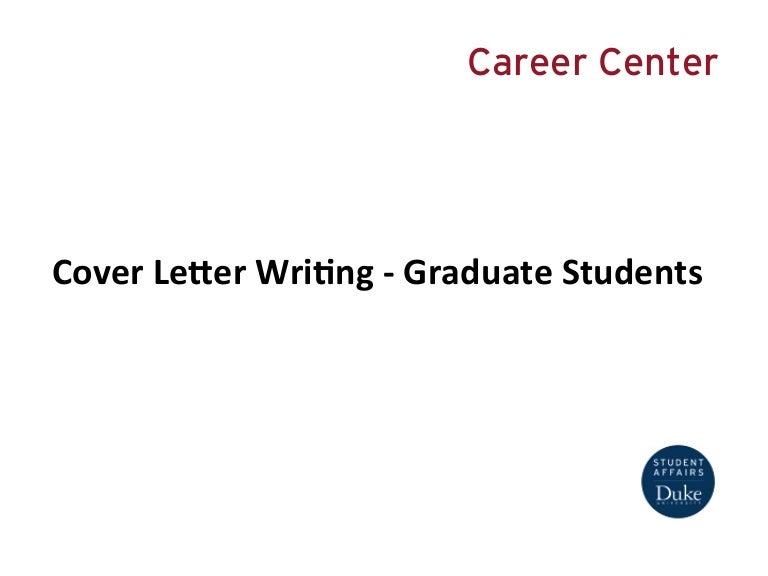 Duke university career center cover letter