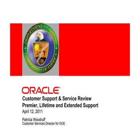 Presentation   customer support & service review