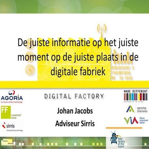 De digitale voedingsfabriek van de toekomst - The Digital Food Factory of the...